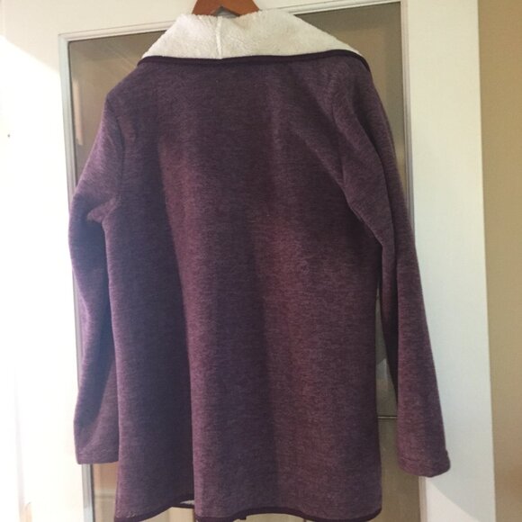 Original Nicole Miller Cardigan Sweater Jacket Duster Cozy Sherpa Lined … - Picture 2 of 5